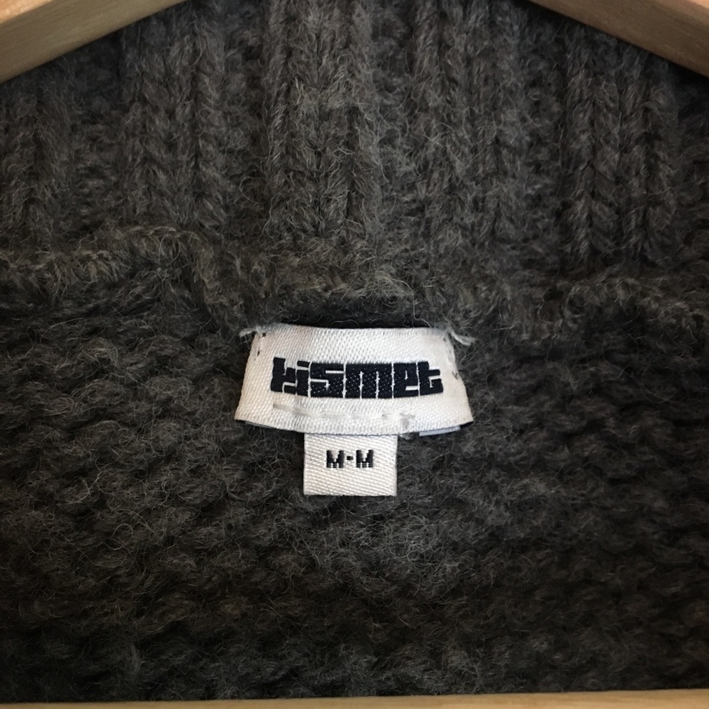 Kismet Zipper Sweater Purple Black Grey Size Med - Picture 2 of 11